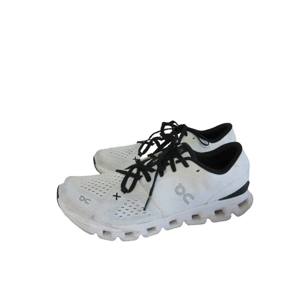 Men's On Cloud X4 Ivory/Black 11.5 Running Athletic Sneakers